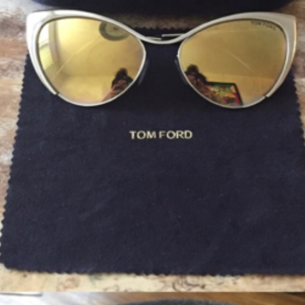 Tom Ford GOLD MIRRORED Cat Eye shades